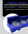Close-up of 4 Inch Magnetic Aluminum Vise Jaw Pads with reversible non-slip grip, showcasing powerful embedded magnets.