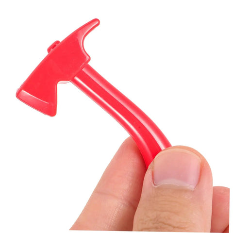 Eight Piece Realistic Fire Extinguisher Dollhouse Accessories For Creative Play And Educational Firefighting Scenes Lightweight Mini Firefighter Decor Great Gift For Kids And Hobbyists red plastic mini axe