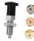 Built Damn Tough Stainless Steel Self Locking Indexing Plunger With Slick Spring Return Knob for precision jig alignment and setup.