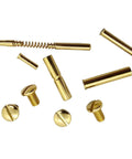 24K Gold Plated 1911 Grip Screws And Pins Kit For All Full Size 1911 Models 45 ACP And 9mm Hardened Steel Set Of Four