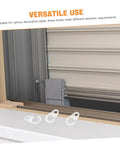 40 Pack Plastic Curtain Hooks For Doors And Curtain Rods With Silent Glide shown near a window frame for versatile use.