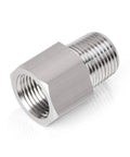 Dope 5 Piece Forged 304 Stainless Steel Reducer Adapter Set, 1/4 Inch Male NPT To 3/8 Inch Female NPT, Pipe Fittings