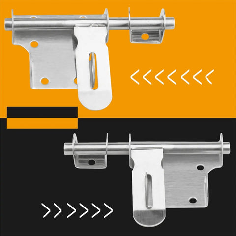 Top Tier Sliding Bolt Door Latch With Mounting Screws shows sturdy metal design, ideal for barn doors and gates.