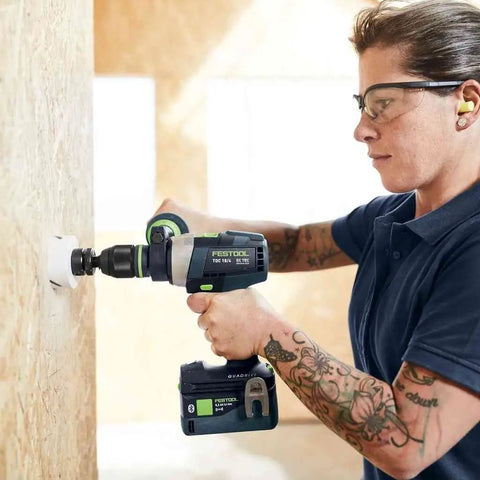 Heavy Duty Brushless Cordless Drill And Driver With Unbreakable Gears And 18 Volt Battery for precision drilling in action.