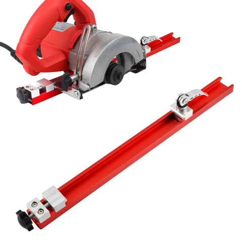 Edge Guided Circular Saw Guide Rail For 12 Inch Saw Base Aluminum Alloy Milling And Cutting Guide with red rail and dual lock