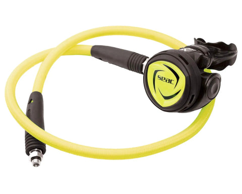 Premier Scuba Diving Gear Kit With BCD Regulator Octo Dive Computer And Pressure Gauge Medium Size, yellow octopus hose