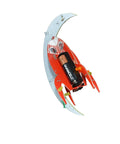 Spaceship Kit STEM Project Learn How To Solder Beginner Friendly Electronics Set With Tools Included For Teens 12 Plus And Adults To Build Real Circuits And Show Off Your Soldering Skills. red spaceship STEM solder kit with 9V battery and LED lights