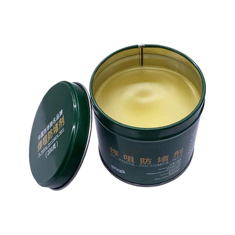 Open container of Nozzle Cleaner Gel 200g for Welding Spatter and Flux Removal with lid beside
