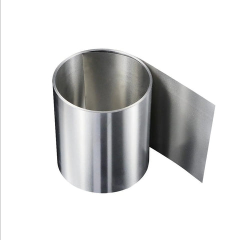 Heavy Duty 304 Stainless Steel Shim Stock Roll Pro Grade Full Hard Temp 50 In Long By 6 In Wide 0.001 In Thick Corrosion Resistant