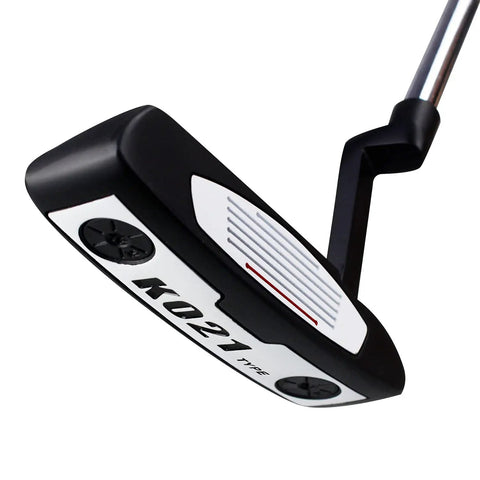Close-up of 35 Inch Right Handed Golf Putter For Men With Rubber Grip Blade Design, Durable Indoor Outdoor Training Putter head