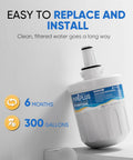 Replacement Refrigerator Water Filter For DA29-00003G B F A Series And Compatible Models 3 Pack against white background