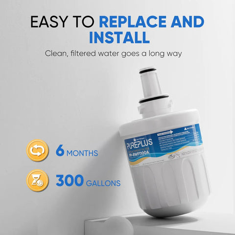 Replacement Refrigerator Water Filter For DA29-00003G B F A Series And Compatible Models 3 Pack against white background