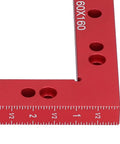 Heavy Duty Aluminum Right Angle Clamp Tool With Rock Solid 90 Degree Hold For Woodworkers And Diy Crews Chasing Clean Joints And Boss Results Around The Shop Without Any Hassle, red anodized finish.