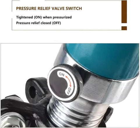 Pressure relief valve switch on 30T Hydraulic Gear Puller Kit With 2-Jaw And 3-Jaw Separator Tools For Pro Grade Pulls