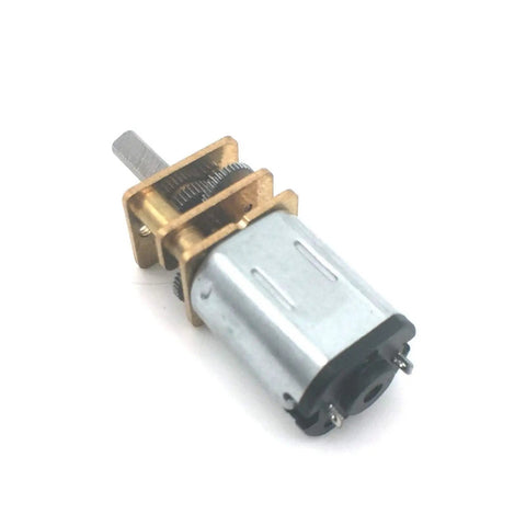 N20 DC Miniature Gear Reducer Motor featuring 6 Volt high speed reduction gearbox, compact design for robotics projects.
