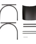 Indoor Firewood Rack And Log Holder For Fireside, Sturdy Steel Construction With Powder Coating assembly parts
