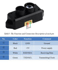Dead Precise Micro Lidar Sensor Module For Drone And Robot Building Featuring Time Of Flight Laser Ranging From 0.1 To 12 Meters With Hella Fast 1000 Hertz Frame Rates For Legend Weekend Projects, showing pin connections and functions.