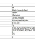 Detailed specifications of the Rock Solid Portable Hardness Tester and Digital Durometer for HB HRB Scale reading.