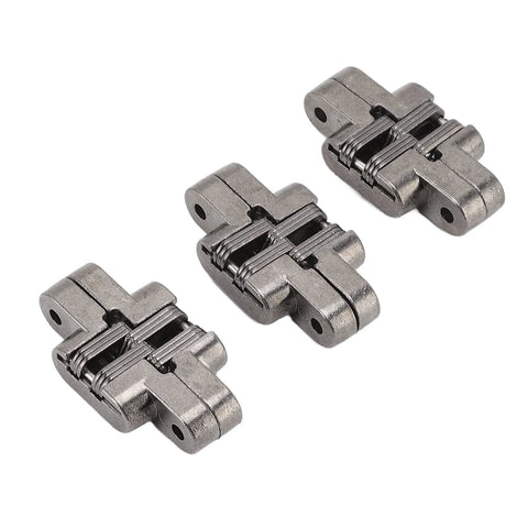 Hidden Cabinet Door Hinges 3 Pack 43mm Mini 180 Degree Zinc Alloy Cross Hinge For Cabinets And Jewelry Boxes Black Plated Heavy Duty Invisible Hinge Set For Sleek LowProfile Seamless Opening