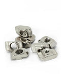 Drop In T Slot Nut Hammer Head Style For 1515 Aluminum Profiles M3 M4 M5 Nickel Plated Steel Pack Of 50 Or 100 easy quarter turn lock