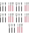 Thirty Piece Pack Female Speaker Wire Connectors With Pre Wired 18 Awg Red And Black Cables Nylon Sleeve Spade Terminals showing connectors with spade terminals.