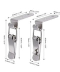 Duck Mouth Metal Spring Hasp Latch Set 20 Pack 90 Degree Box Closure Locks for Cabinets Suitcases Drawers CNC Crafted Steel