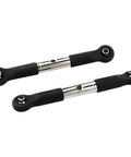 Beefy Drag Link RC Car Parts For 1 To 10 Scale X05 X07W X07 X08 X15W Brushless Monster Trucks And Cars Replacement Rod Linkage Durable High Performance Spare Parts, 2-piece metal rods