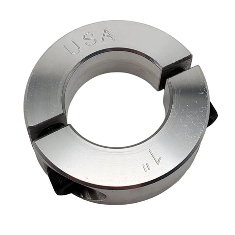 Two Piece Shaft Collar Set 1 Inch Bore Clamp Split Aluminum 2024 Aluminum Alloy 2 Pack Ideal For CNC Machines Spindles And Motors Easy Mount Durable USA