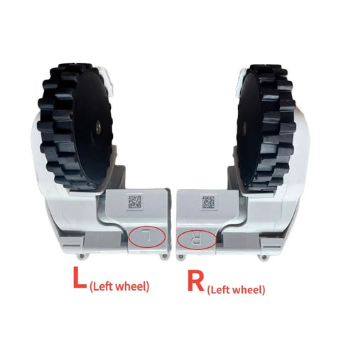 Left And Right Motor Wheel Parts For Robot Vacuums Compatible With Xiaomi And Mijia 1C 2C STYTJ01ZHM LR 2Pcs shown side by side