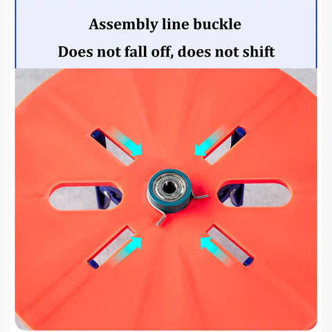 Top view of Heavy Duty Cable Spool Dispenser With Wheels For Industrial Wire Unroller featuring assembly line buckle