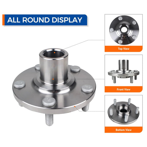 Front Wheel Hub And Bearing Assembly Replacement For 04 06 Lexus ES330 RX330 07 13 ES350 07 09 RX350 06 08 RX400h 05 13 Toyota Avalon 04 17 Camry 05 07 Highlander 04 08 Solara Bolt In OE Grade, showing all-round display with top, front, and bottom views.
