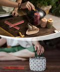 Premium Vintage Hardwood Incense Tube Set Dual Pack Storage Case For Aromatherapy Essentials in a cozy meditation setup.