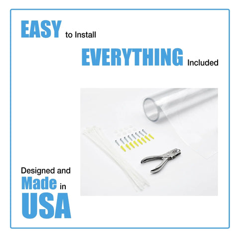 Clear Baby Safety Banister Guard Net, 33 By 10 Feet Roll, installation tools and supplies included for easy setup.