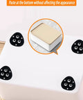 Self Adhesive Caster Wheels For Kitchen Appliances 360 Degree Swivel Rollers With Rock Solid Peel And Stick Backing For Heavy Duty Trash Can Sliders And Furniture Roll Smooth No Hassle Install Black Eight Pack mounted on a white kitchen appliance.