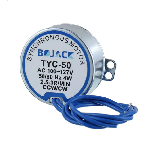 Two Pack Synchronous Turntable Motors For Cup Turners And Tumblers AC 100-127V 50/60Hz 4W 2.5 To 3 RPM CW CCW 2 Inch