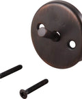 Champagne Bronze Tub And Shower Faucet Kit With Overflow Plate And Screws For Trip Lever Bath Waste, RP31555CZ Compatible