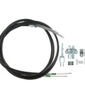 Universal Boss Grade Parking Brake Cable Kit With Reinforced Abs Plastic Handbrake Assembly, 108 inch cables, hardware included.