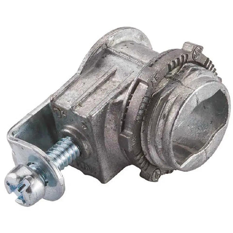 3/8 Inch Flexible Metal Conduit With FMC Saddle Connectors Zinc Die Cast Corrosion Resistant Durable Electrical Conduit Kit