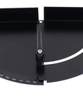 Close-up of Protractor 180 Degrees Variable Angle Clamp For Woodworking Adjustable Corner Fixture with black finish and scale.