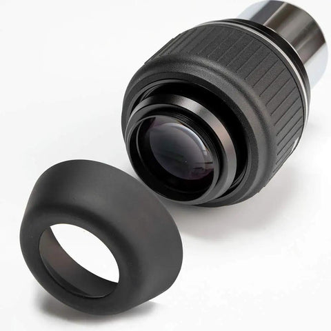 2 Inch Telescope Eyepiece With Ultra Wide 70 Degree View And 20mm Eye Relief For All Day Comfort, lens and eyecup on white background