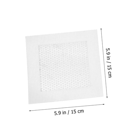 Single patch from 12 Piece Self Adhesive Wall Patch Kit With Sturdy Mesh Drywall Patches For Quick Hole Repair In Home And Office Use