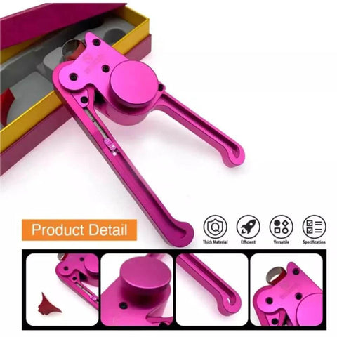 Pro Grade Hydraulic Seal Installation Tool Kit Version 5.0 in pink, showcasing tool detail and packaging for cylinder repair.