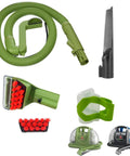 Upgraded Hose And Handle Replacement Kit For Little Green Machine Vacuum Cleaner Compatible With 1400 Series And 3353 3369 Models Includes Cleaning Hose Brush Gap Brush And Tool green hose and attachments