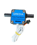 Three Eighth Inch Hall Effect Oil Flow Sensor Pro Grade High Density Food Grade Liquid Flow Meter With Hose Connection