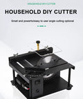 Compact Mini Sliding Table Saw Bad Boy Electric Bench Saw designed for precise cutting of wood and metal with adjustable angle features.