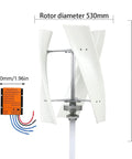 13000W Wind Turbine Kit With MPPT Controller For 12V 24V Systems Three Blade Portable Horizontal Turbine low noise off grid