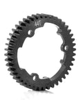 Beefy 44T M1.0 Hardened Black Steel Spur Gear For 1/8 Scale Maxx Slash RC Cars Upgrade Part Tough Main Gear For Better Control Durable Easy Install Replaces Stock Gear