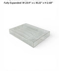 Expandable Clear Acrylic Drawer Organizer So Handy Fitting 12 To 23 Inch Drawers With Built In Compartments, side view