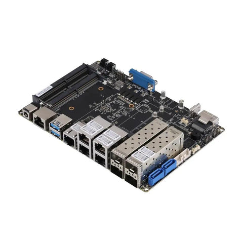 Mini Pc Tower Powered By The Atom C3958 Processor With Sixteen Gb Ram Featuring Four Ten Gigabit Sfp Plus Fiber Links Alongside Five Two Point Five Gbe Ethernet Ports In Beast Mode For Bulletproof Firewalls And Smoother Business Hubs motherboard with multiple ports and slots