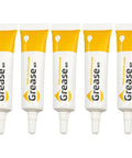 5 Pack 3D Printer Lubricant Kit Grease For Optical Axis And Gears Lube Up For Smooth Motion Includes Five Applicators, five tubes